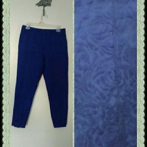 Topshop royal blue cropped pants